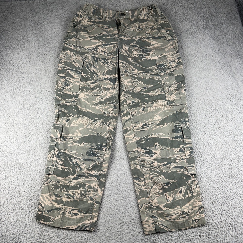US Air Force Pants Womens 12 Short ABU Tiger Stripe Camo Cargo Military DSCP